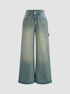 Low Waist Wide Leg Jeans